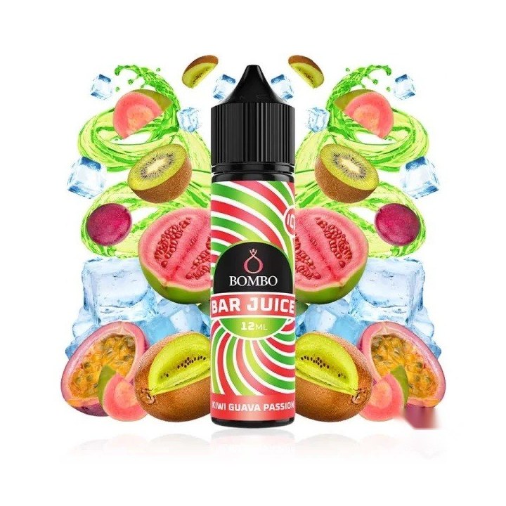 Bombo Bar Juice Kiwi Guava Passion - Longfill 12/60 ml