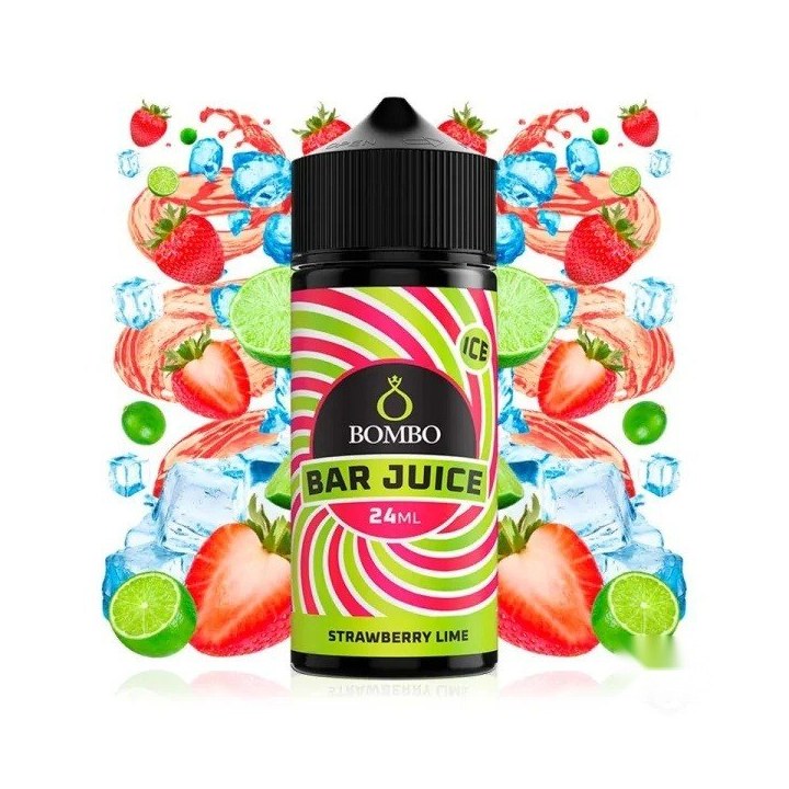 Bombo Bar Juice Strawberry Lime - Longfill 24/120 ml