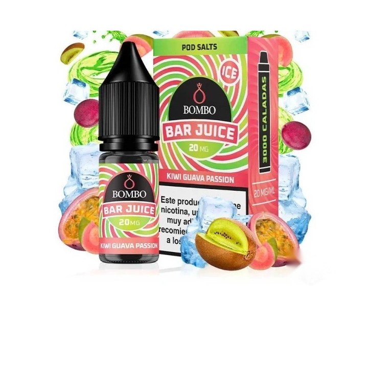 Bombo Bar Juice Kiwi Guava Passion - Sales 10 ml