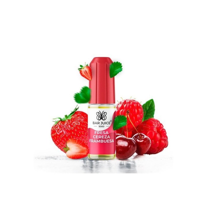Bar Juice 5000 Fresa Cereza Frambuesa - Sales de nicotina 10 ml