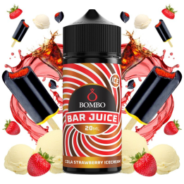 Bombo Bar Juice Cola Strawberry Ice Cream - Longfill 20/120 ml