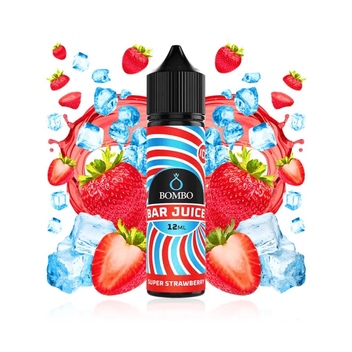 Bombo Bar Juice Super Strawberry Ice - Longfill 12/60 ml