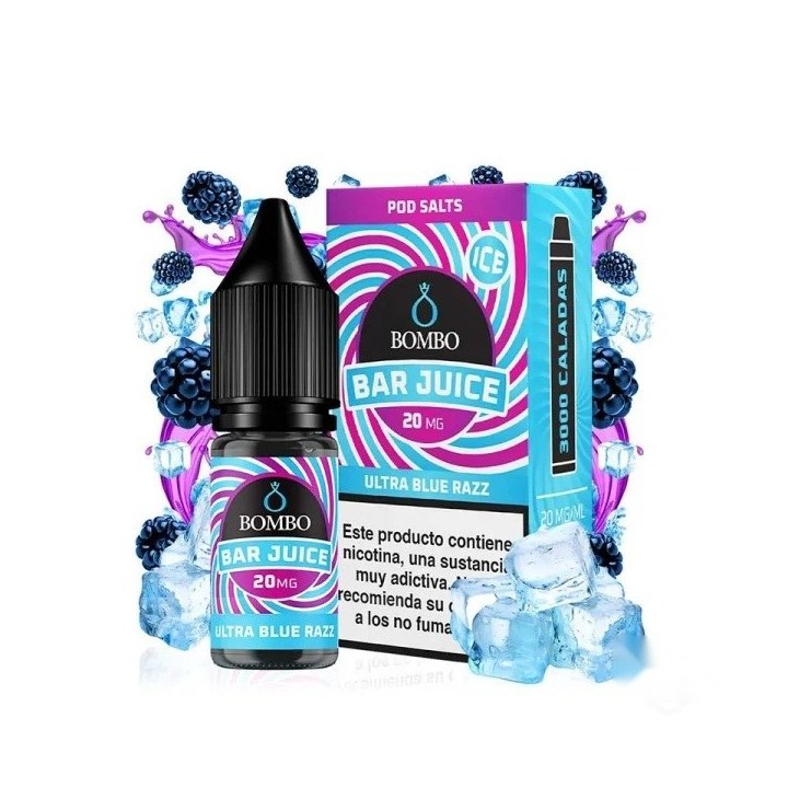 Bombo Bar Juice Ultra Blue Razz Ice - Sales 10 ml