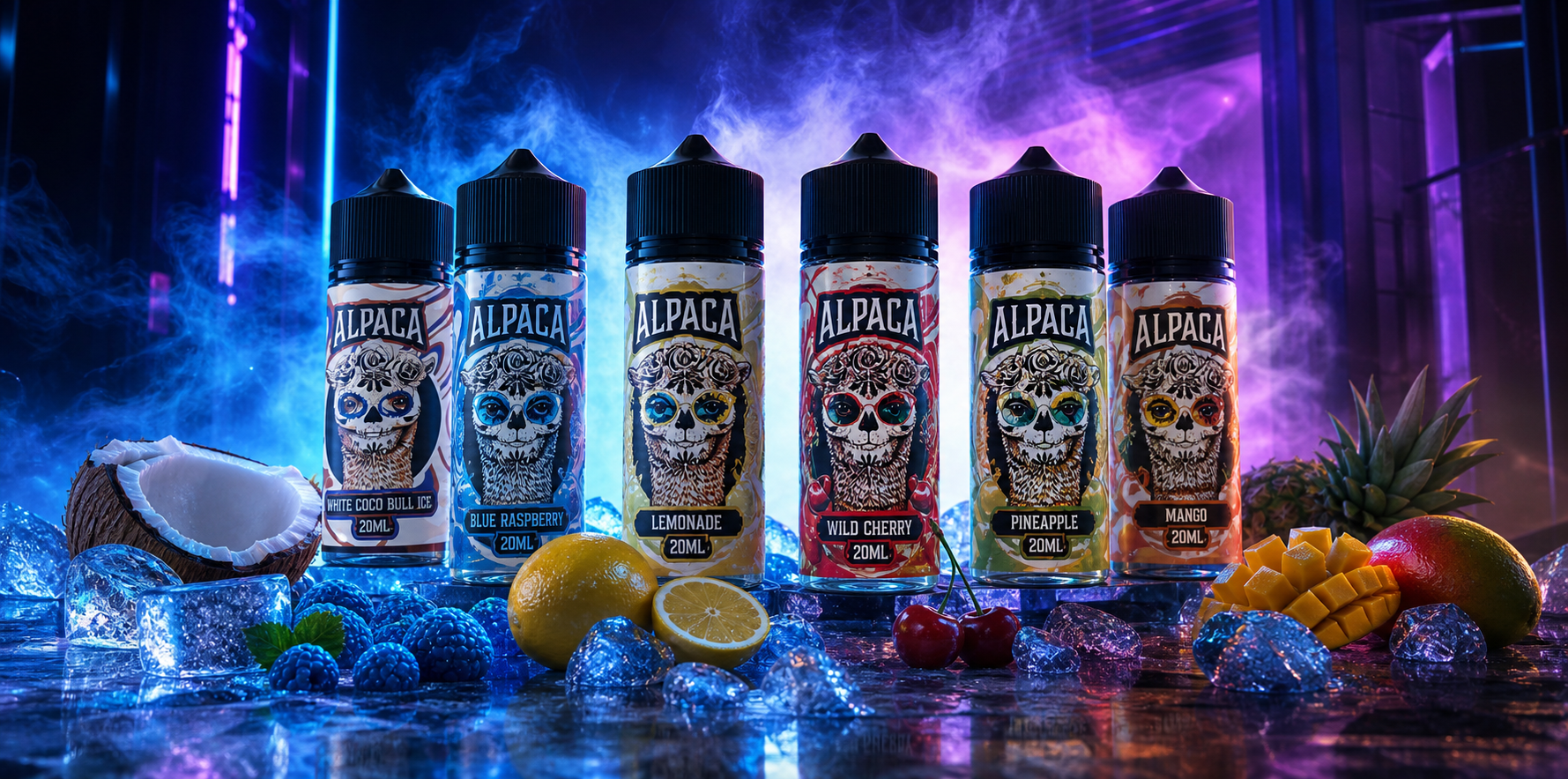 Campaña neón de la gama Alpaca Longfill 20/120 ml