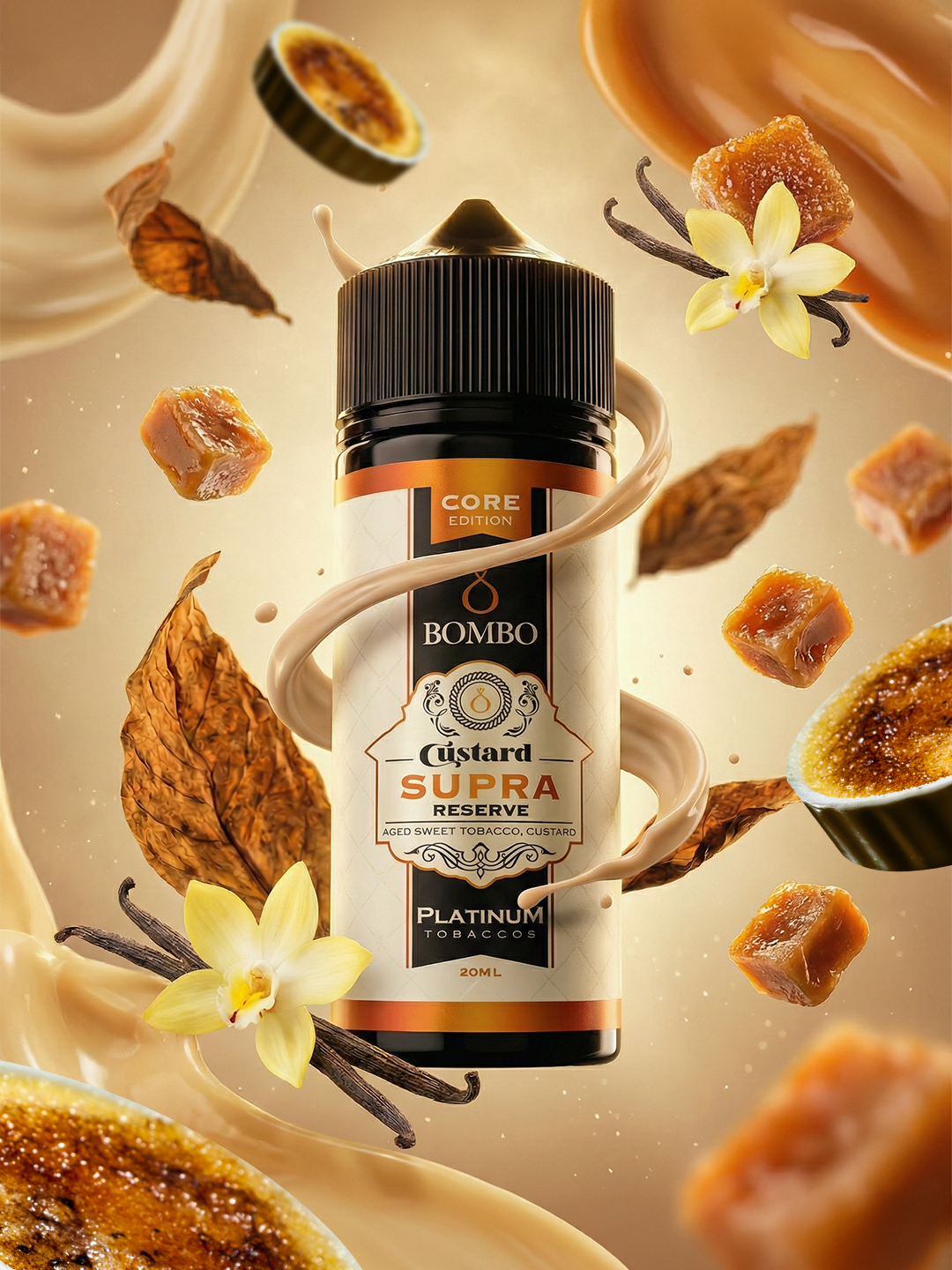 Custard Supra Reserve de Bombo Core Edition con tabaco dulce y crema de vainilla
